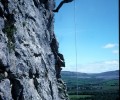 Abseiling in the Burren